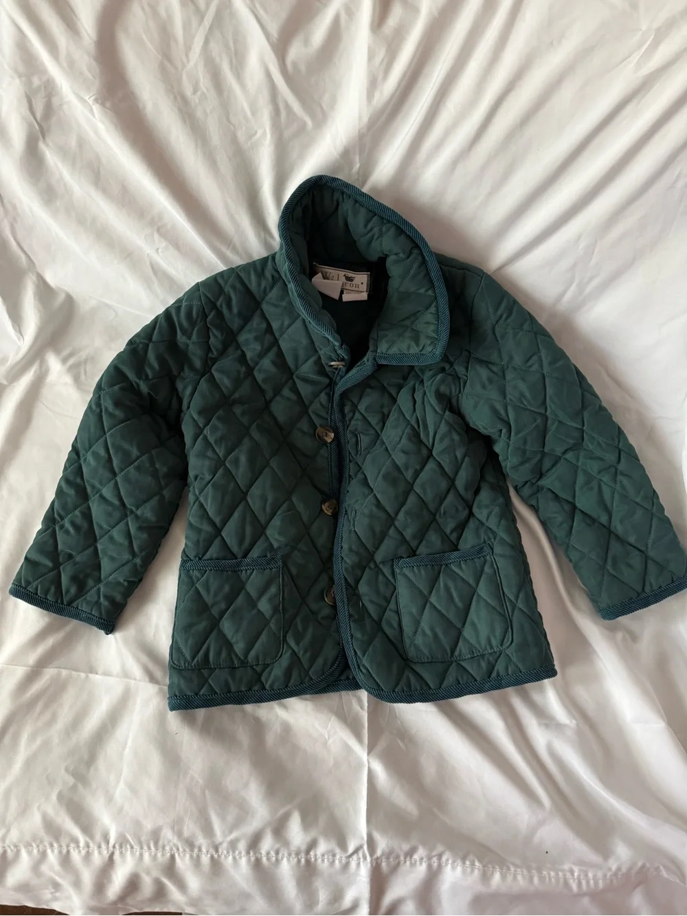 Kids Widgeon Quilted Green Jacket - Lightweight Puffer Coat